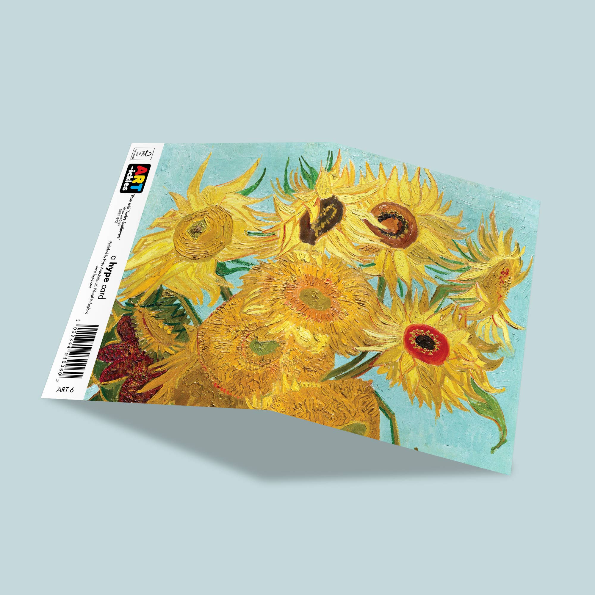 Art Greeting Card | Van Gogh | Sunflowers, photo 2 of 2