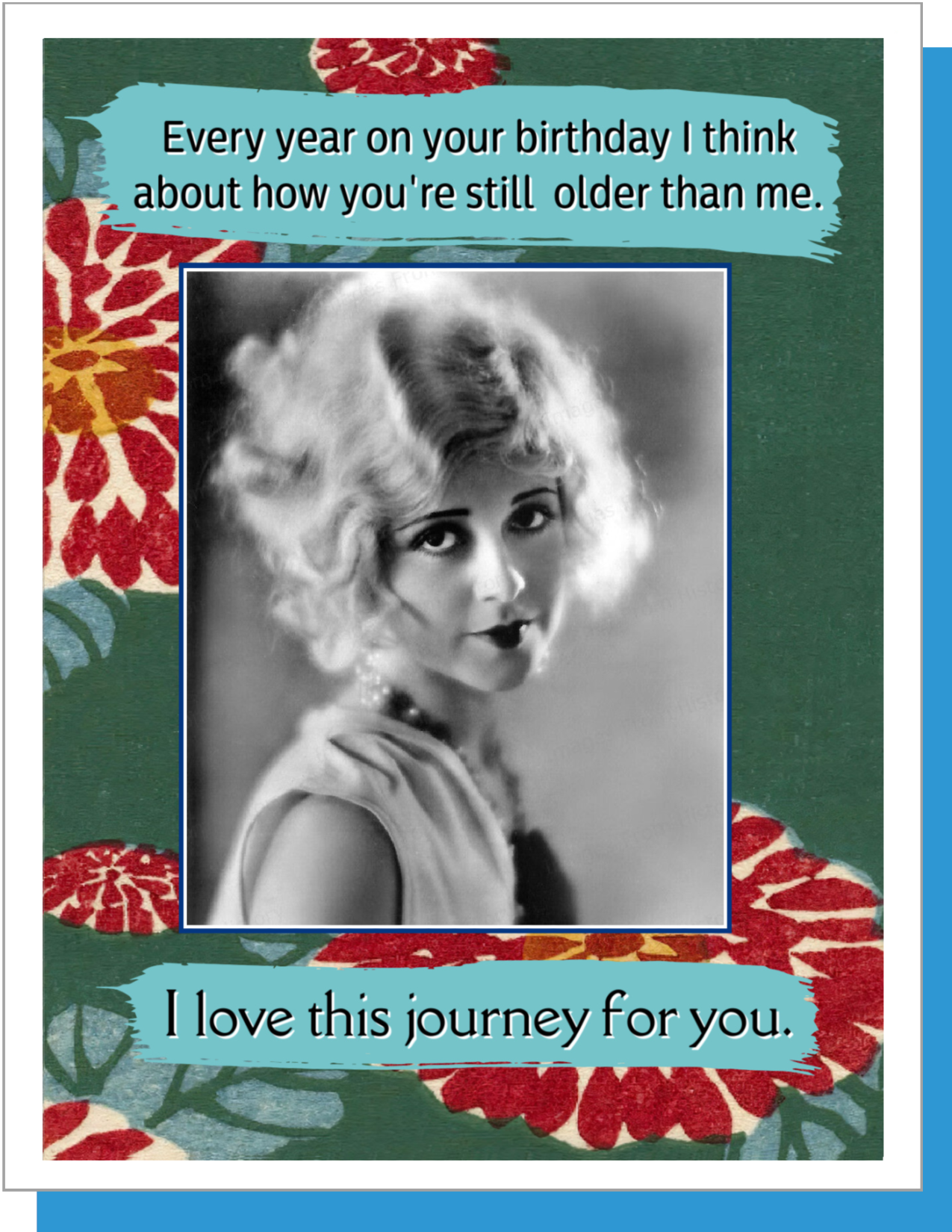 Umlaut Brooklyn I Love This Journey For You - Birthday Greeting Card, photo 1 of 3
