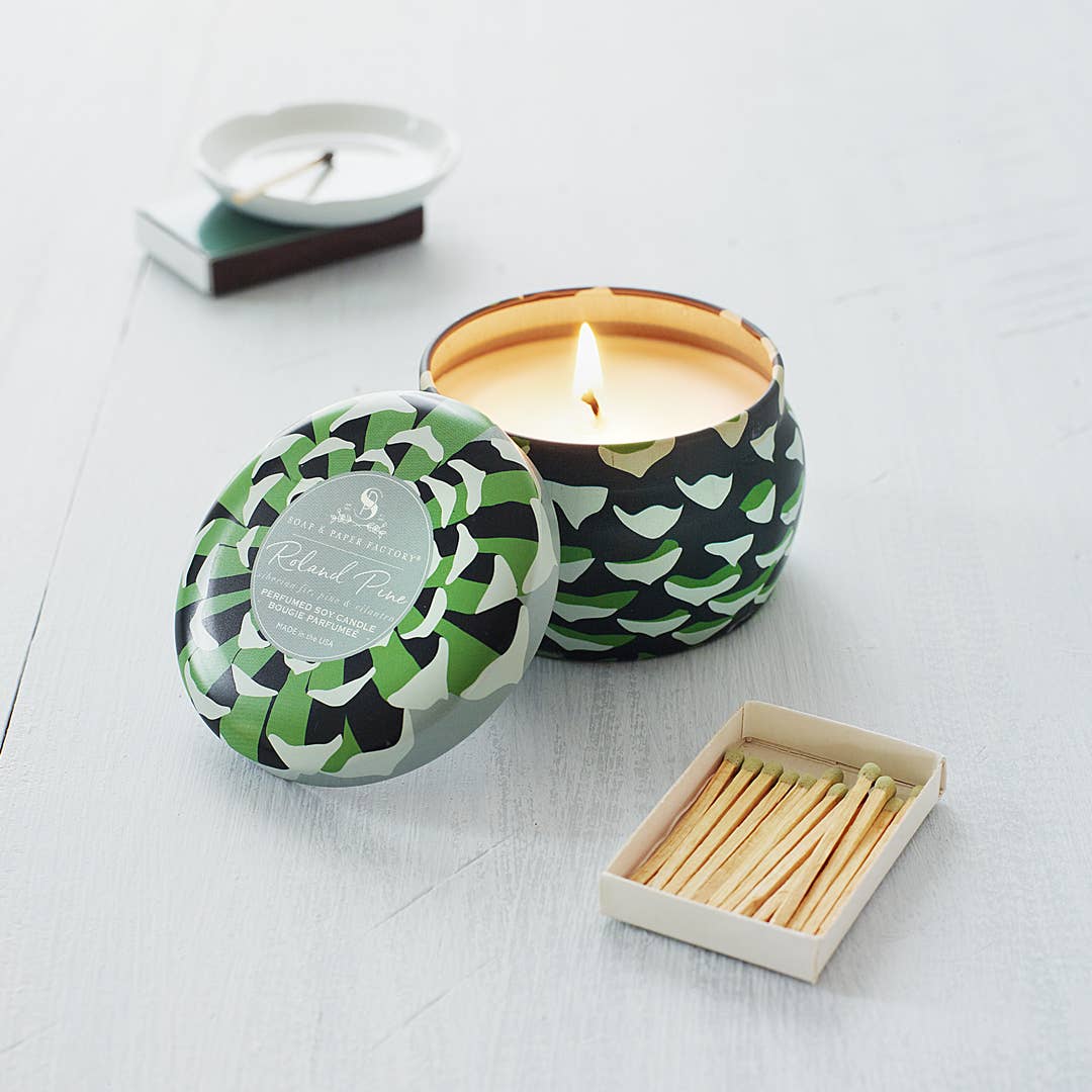 Roland Pine Small Tin Soy Candle, photo 4 of 6
