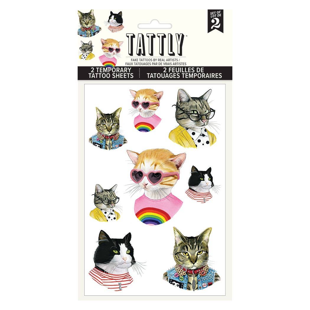 Cat People Tattoo Sheet, photo 1 of 3
