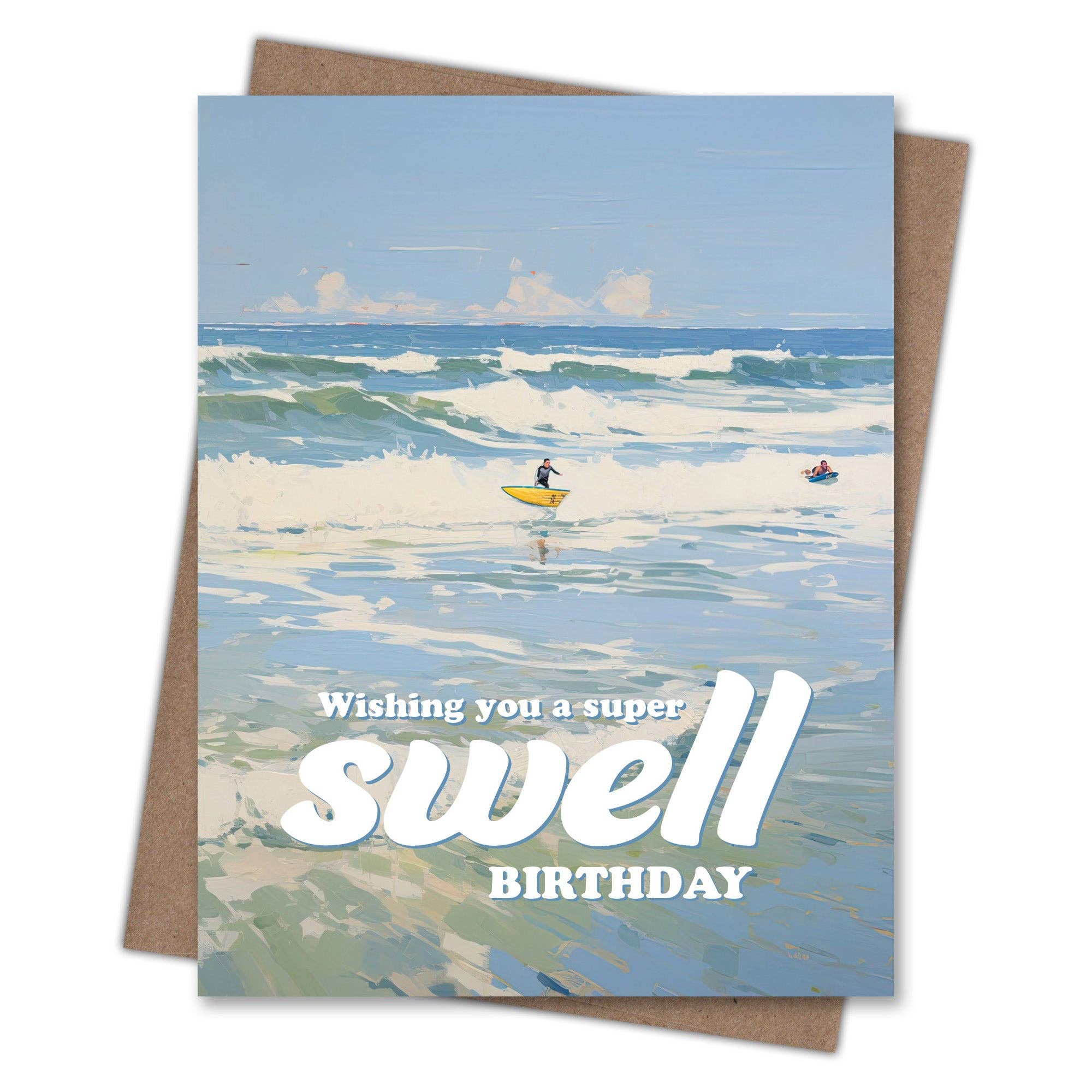Waterknot Swell Birthday - Recycled Birthday Card, photo 2 of 3