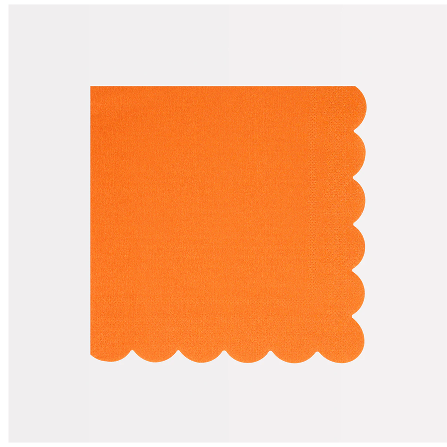 Meri Meri Pumpkin Orange Small Napkins (Pack of 16)