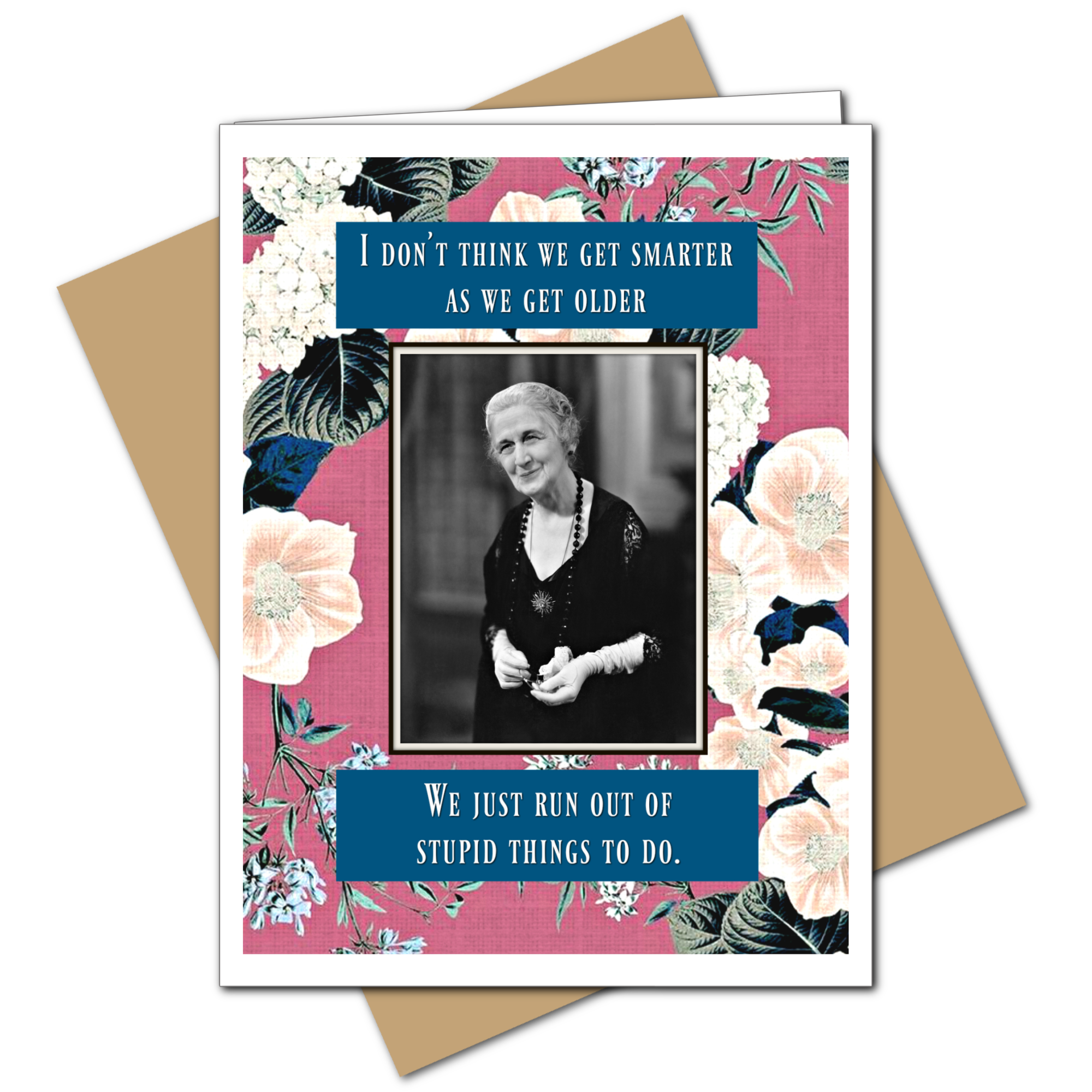 Umlaut Brooklyn Smarter / Older Birthday Greeting Card, photo 2 of 3
