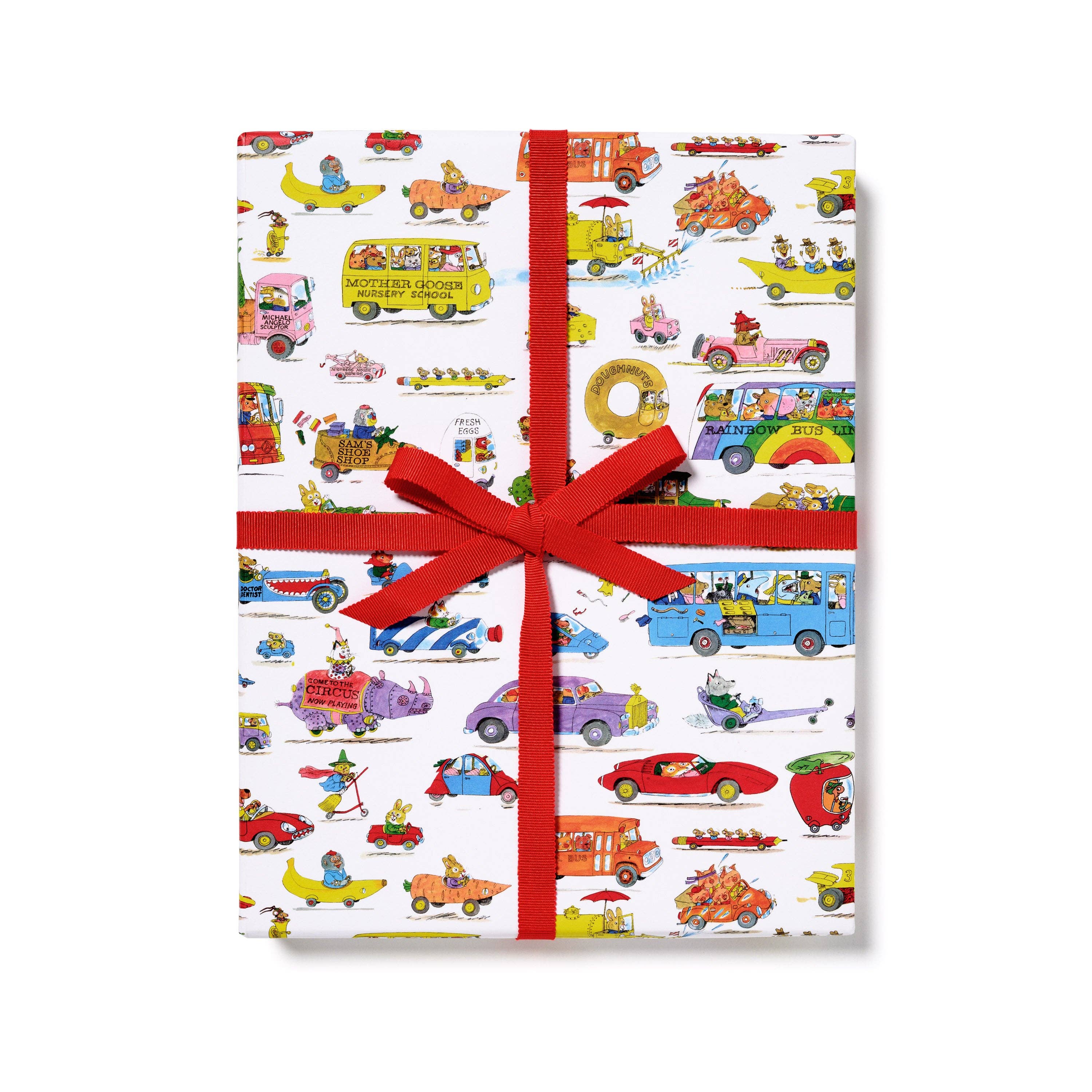 Richard Scarry Busytown Cars wrapping paper: Single, photo 1 of 3