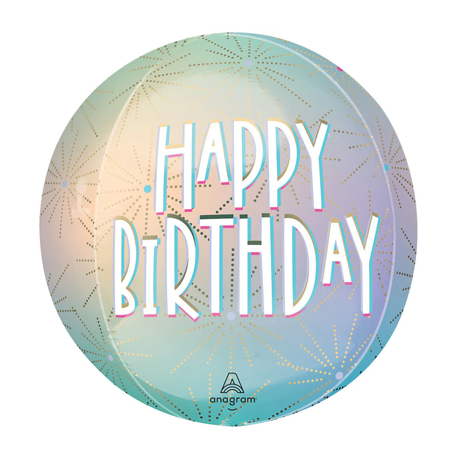 16in Pastel Dream Birthday Orbz Balloon