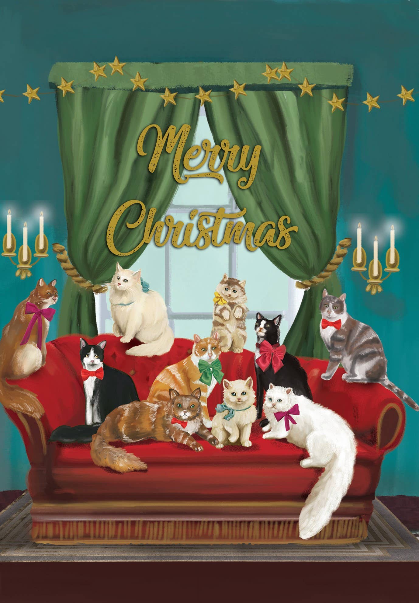 Meowy Christmas Posh Cats Boxed Cards Christmas Cards