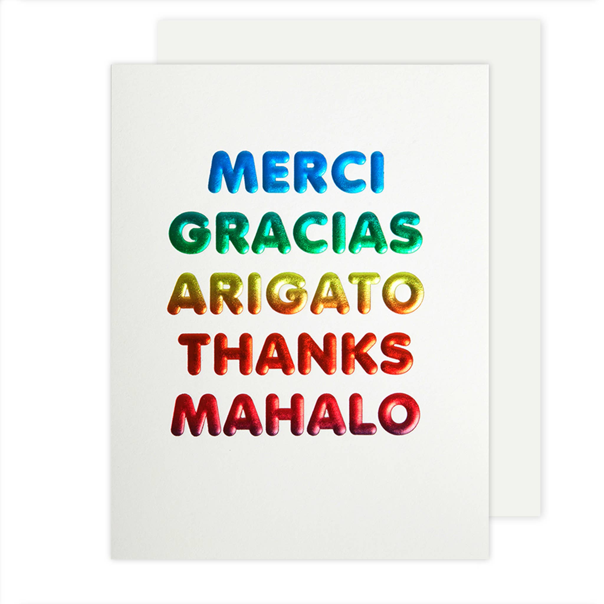 Thanks Languages Thank You Card