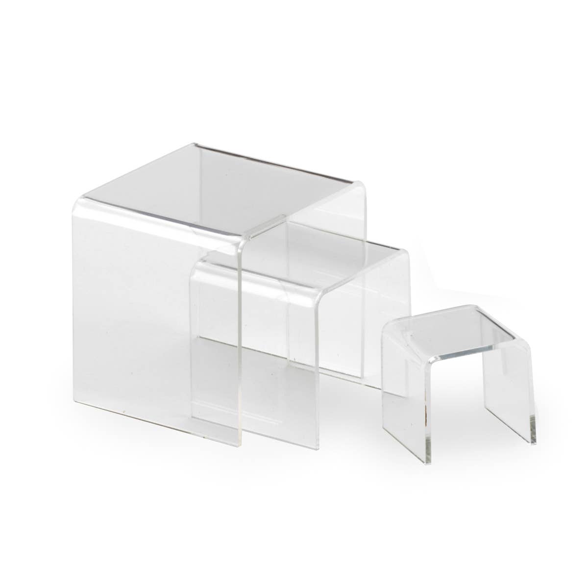 Clear Acrylic Risers: 4" 5" 6" Set, photo 2 of 5