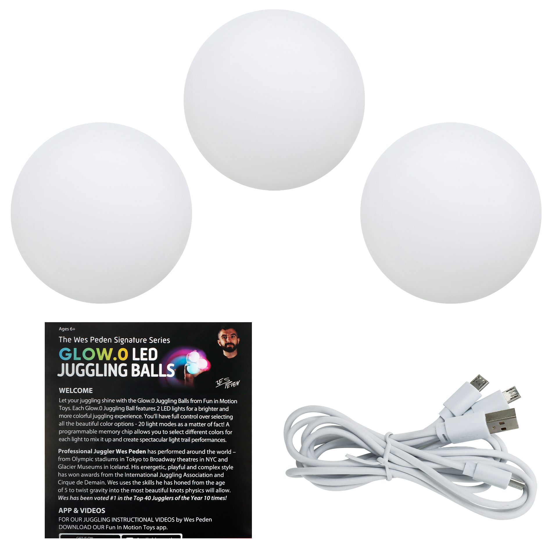 Glow.0 LED Juggling Ball Set, Wes Peden, photo 3 of 5