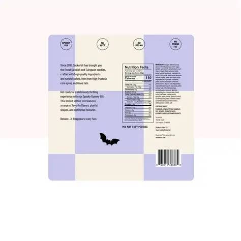 Spooky Gummy Mix 8oz Purple Edition -Halloween Collection, photo 3 of 3