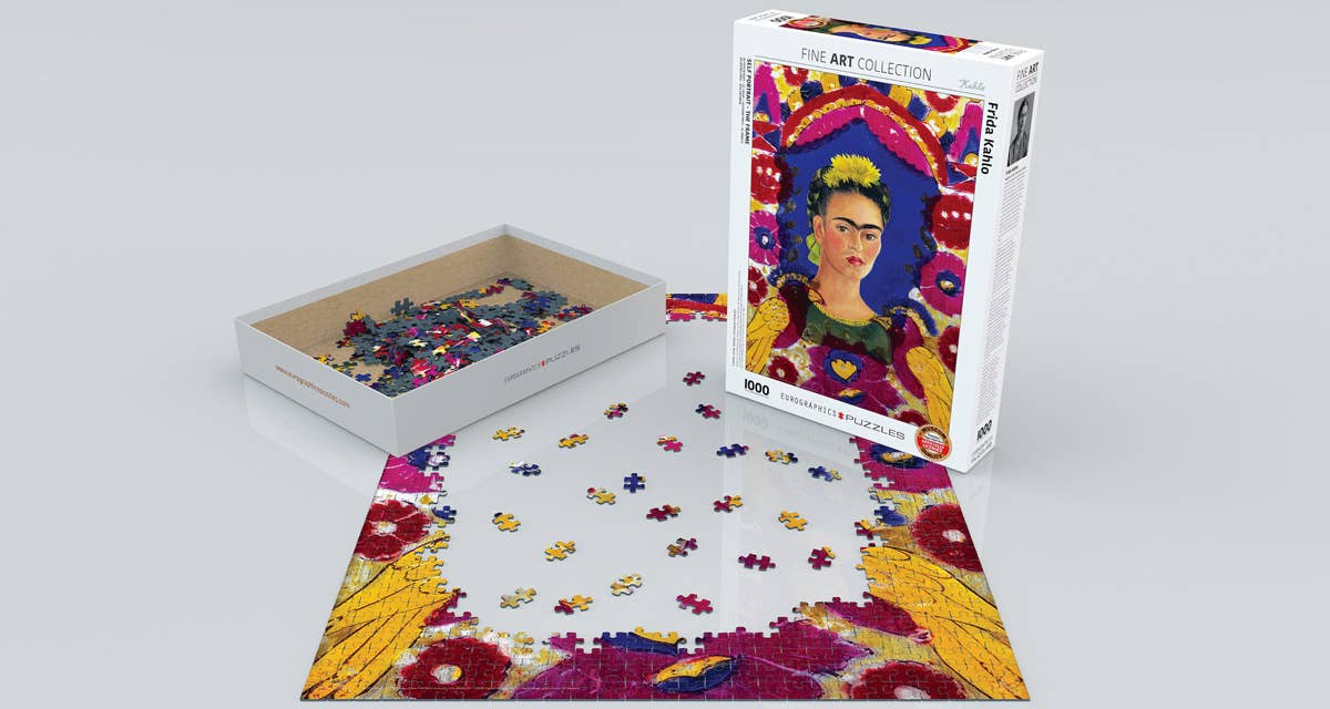Frida Kahlo - Self Portrait The Frame 1000pc Puzzle, photo 3 of 3