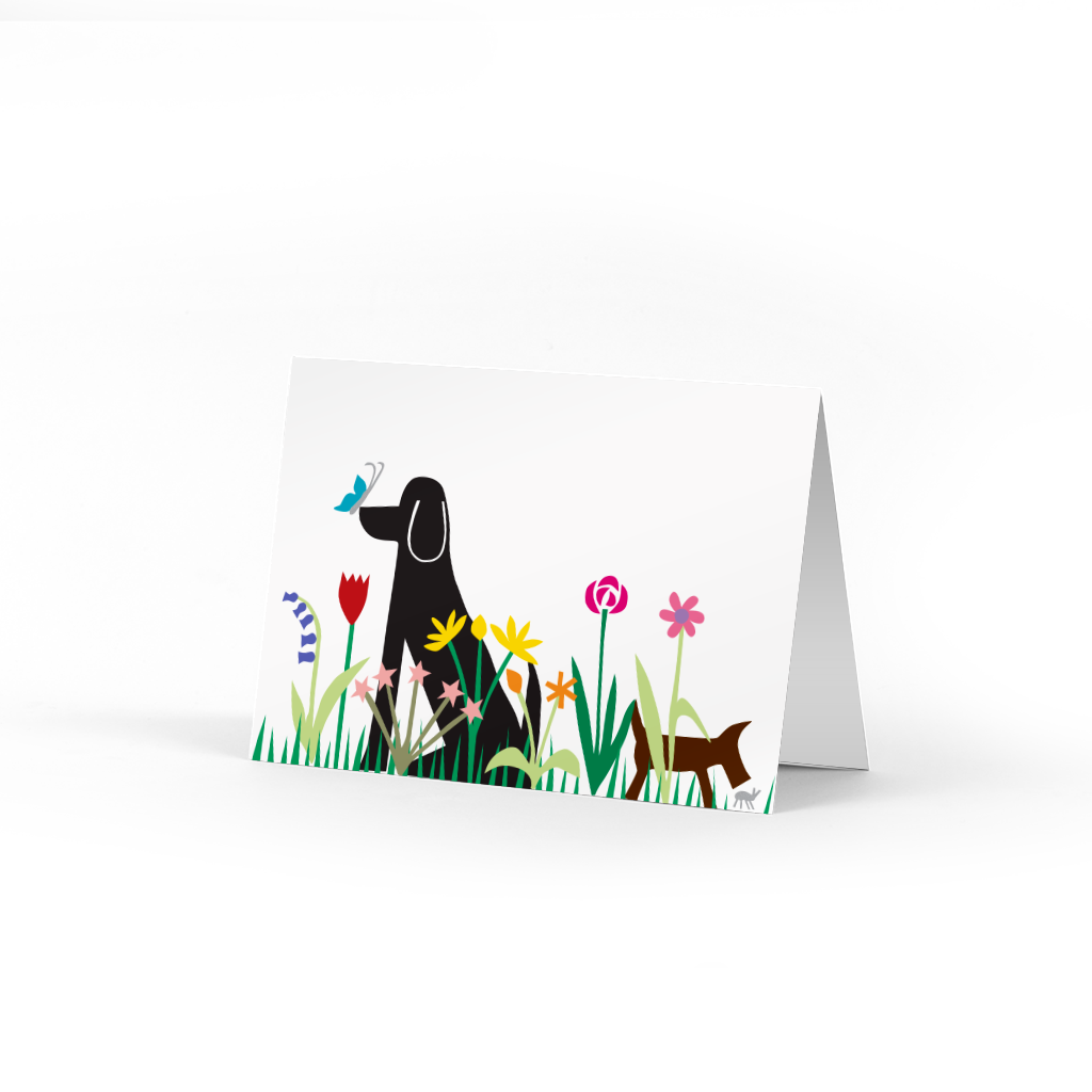 Dogs in Garden Boxed Note Cards, Set of 10, photo 2 of 2