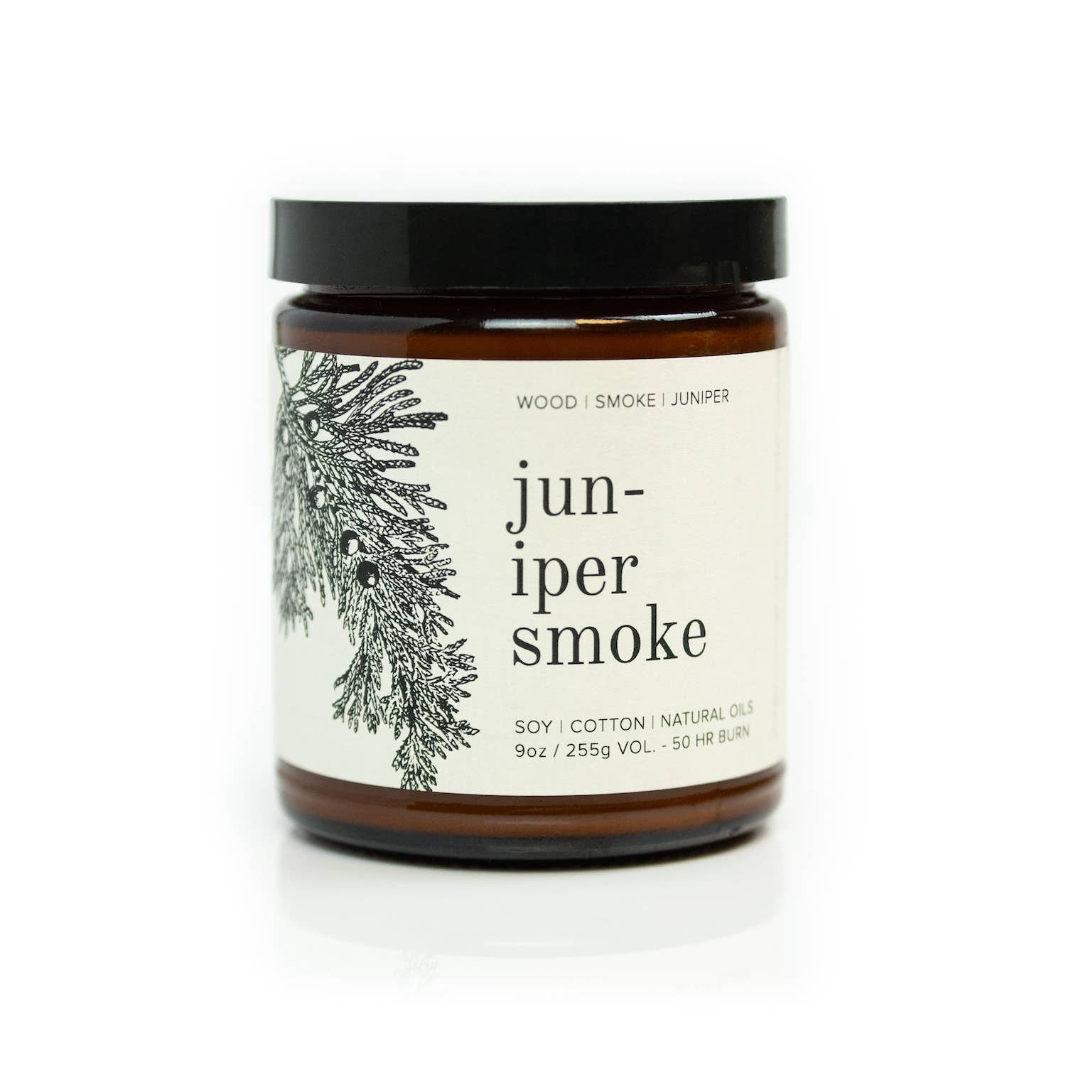 Juniper Smoke 9oz Soy Candle, photo 1 of 7