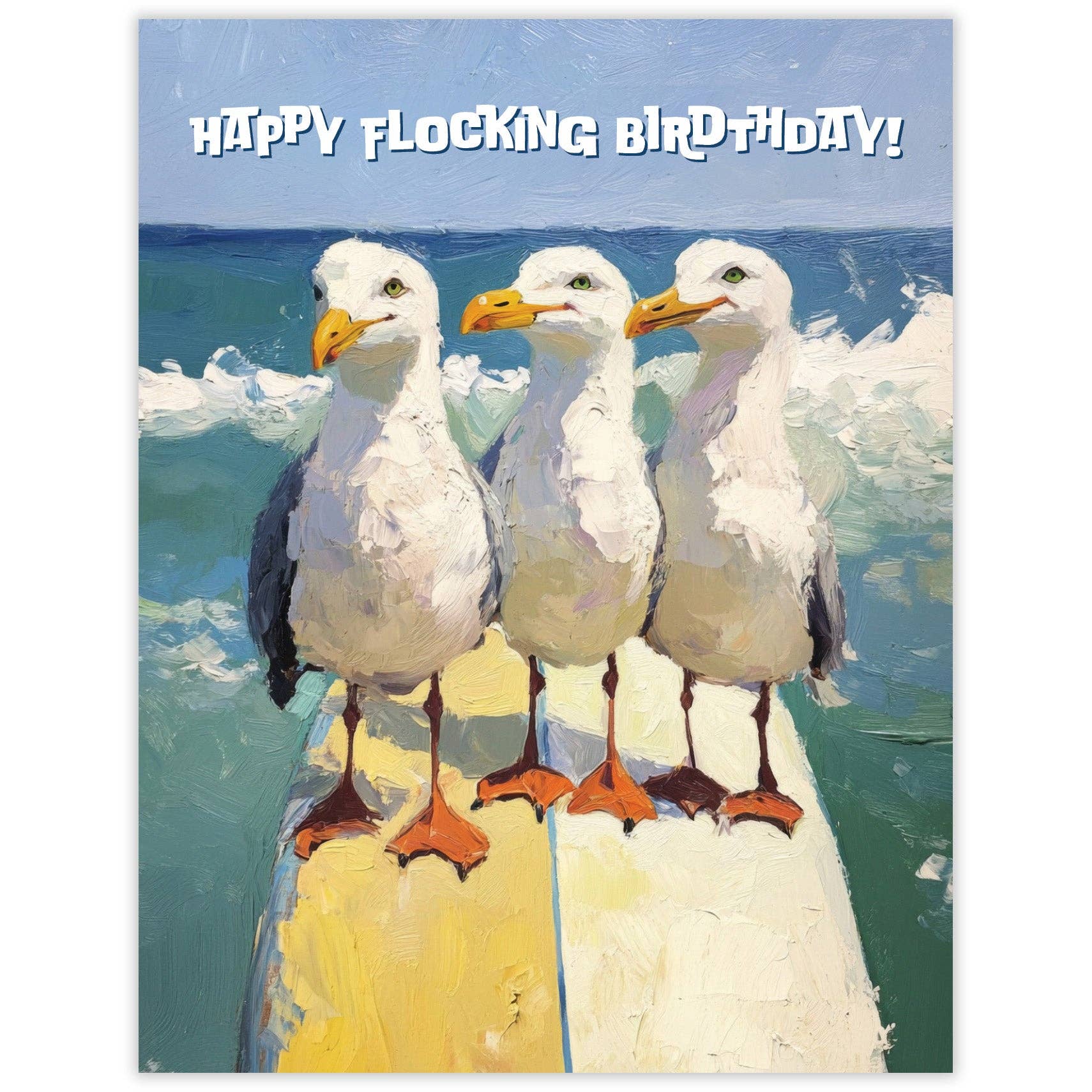 Waterknot Flocking Seagulls - Recycled Birthday, photo 1 of 3
