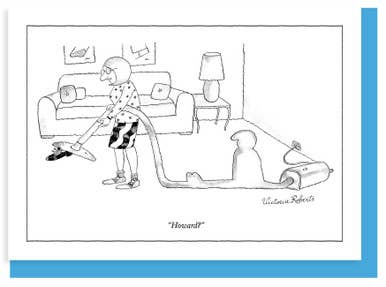 HOWARD? - 5 x 7" NYer CARTOON CARD