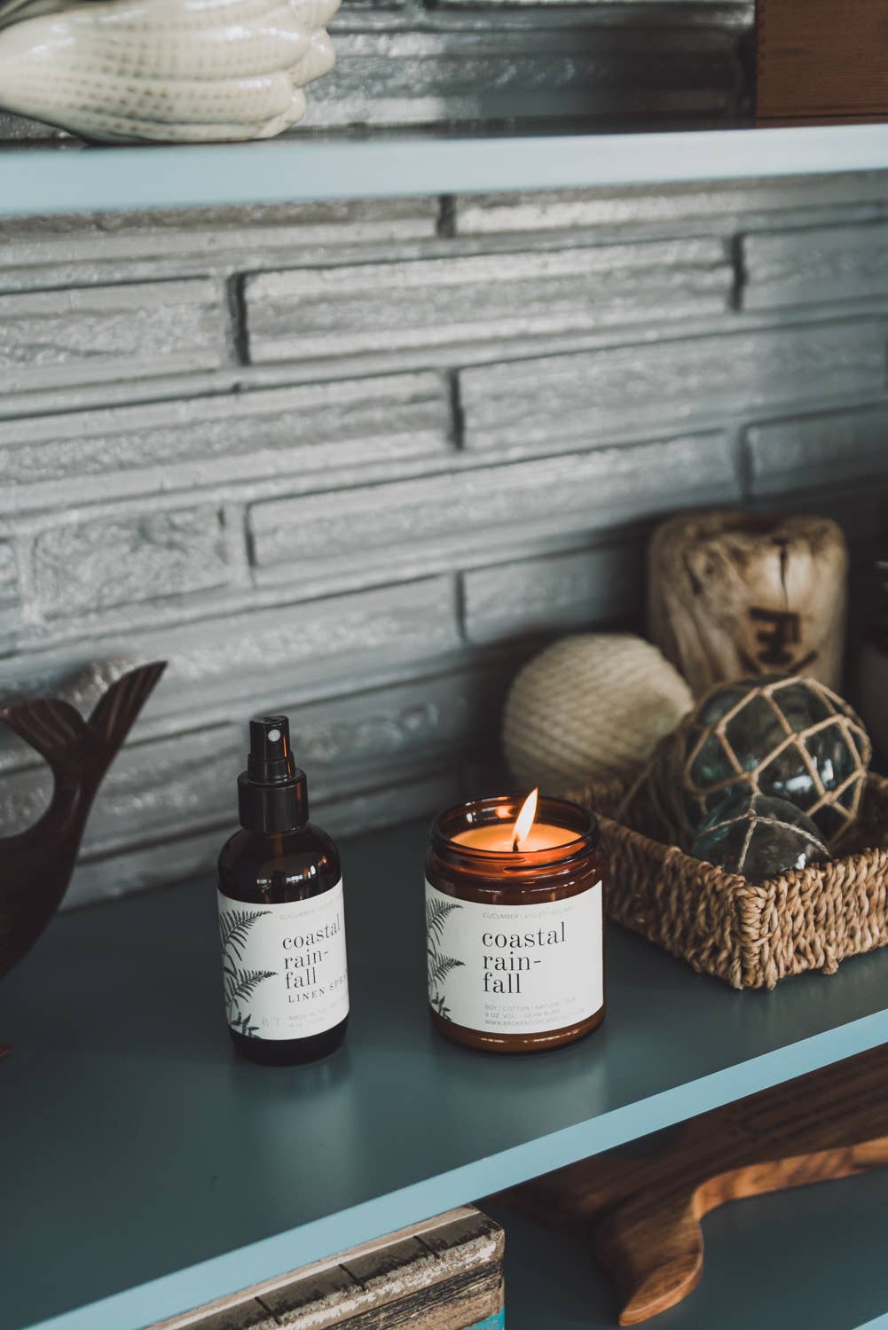 Coastal Rainfall 9oz Soy Candle, photo 2 of 8