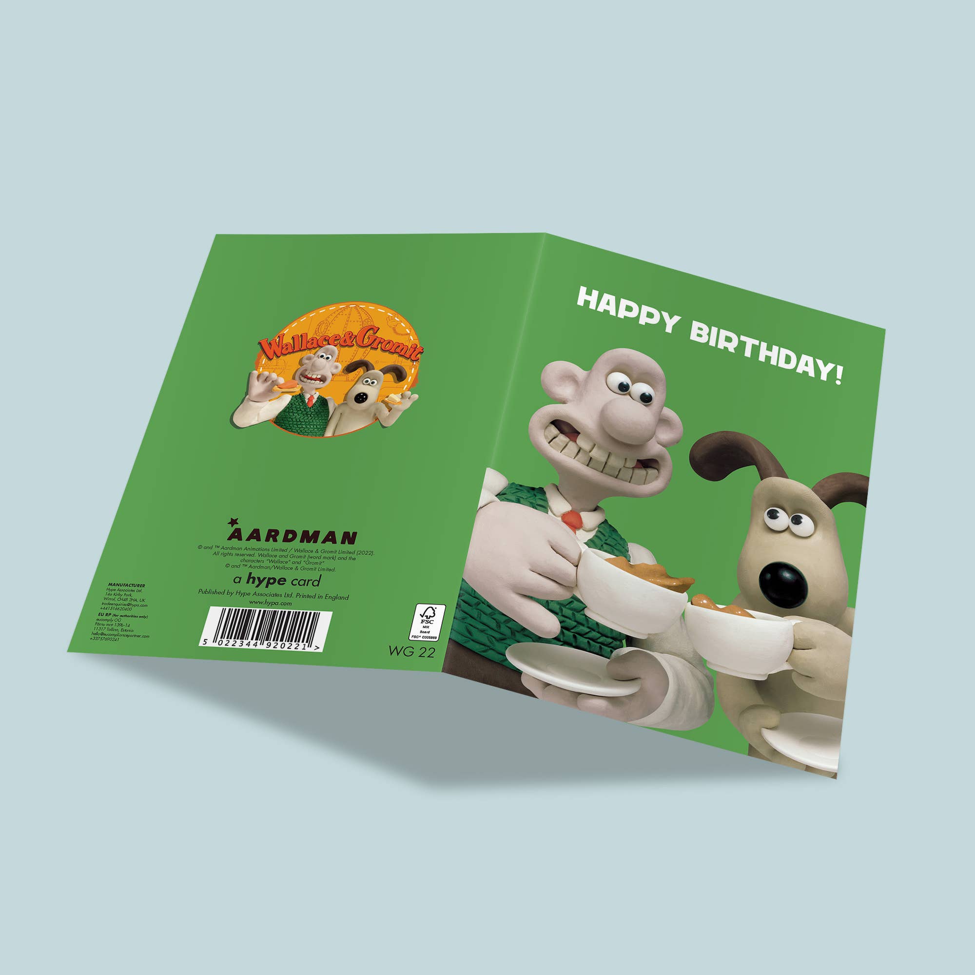 Birthday Card | Wallace and Gromit | Cups of Tea, photo 2 of 2
