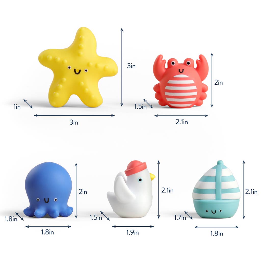 Nautical Itzy Bitzy Puppets™ - Bath + Storytelling Toys, photo 4 of 8