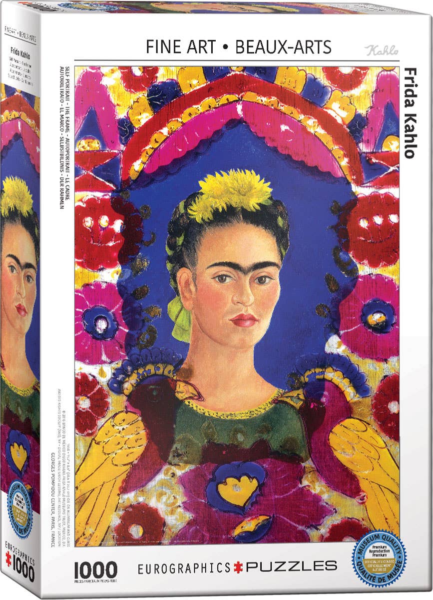 Frida Kahlo - Self Portrait The Frame 1000pc Puzzle, photo 1 of 3