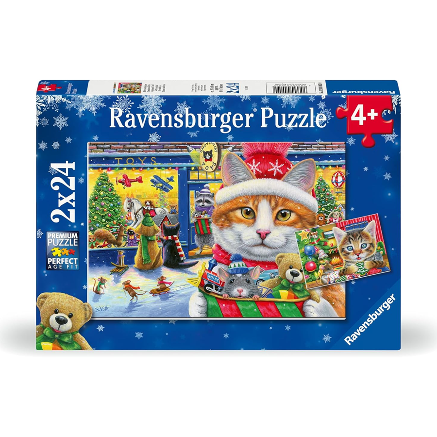 Ravensburger Christmas Kitties 2x24 Puzzle