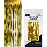 LeFete Gold Foil Fringe Curtain