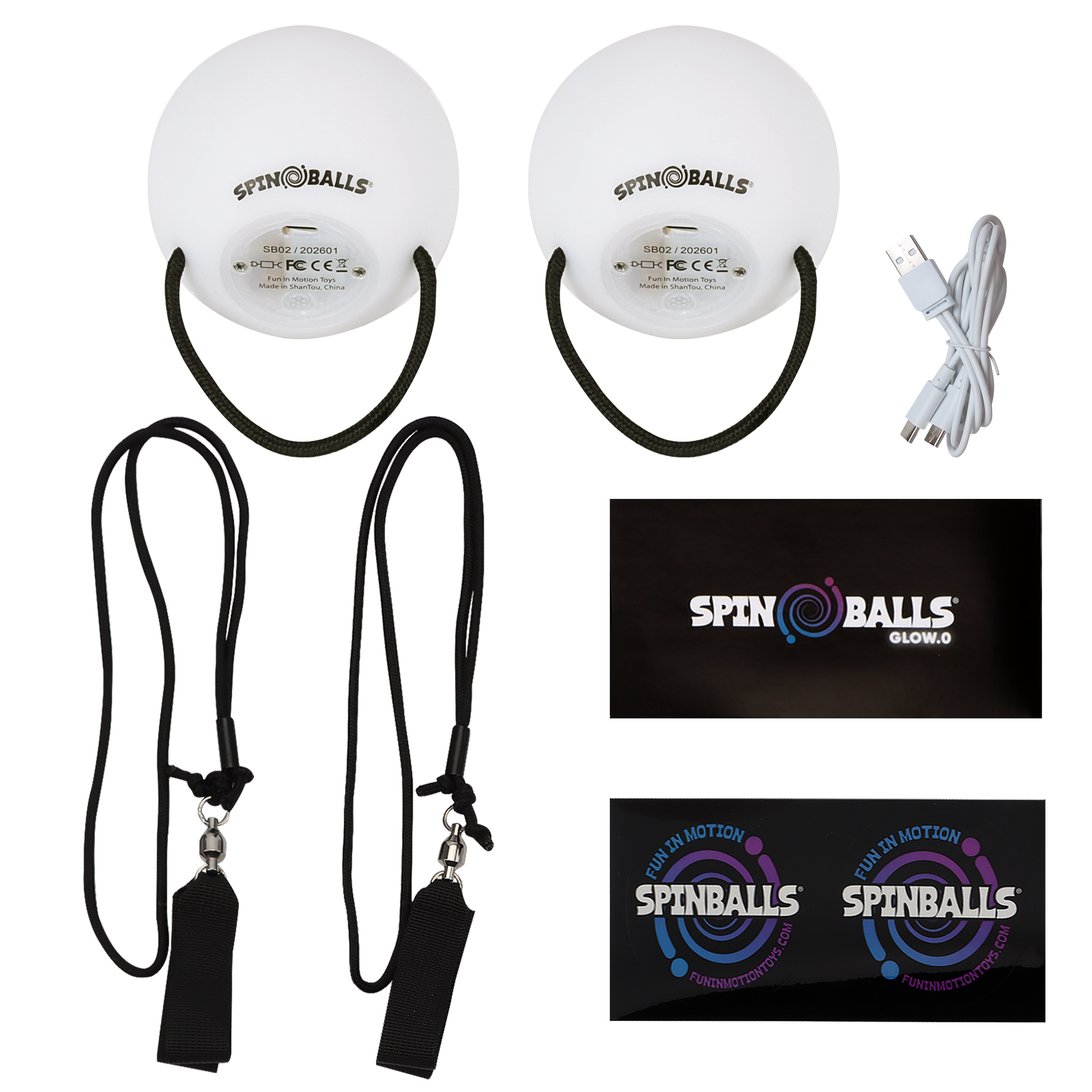 Glow.0 LED Spinballs - Poi Balls, photo 5 of 7