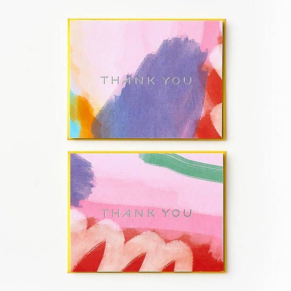 Abstract Foil Thank You Card Set, photo 2 of 2