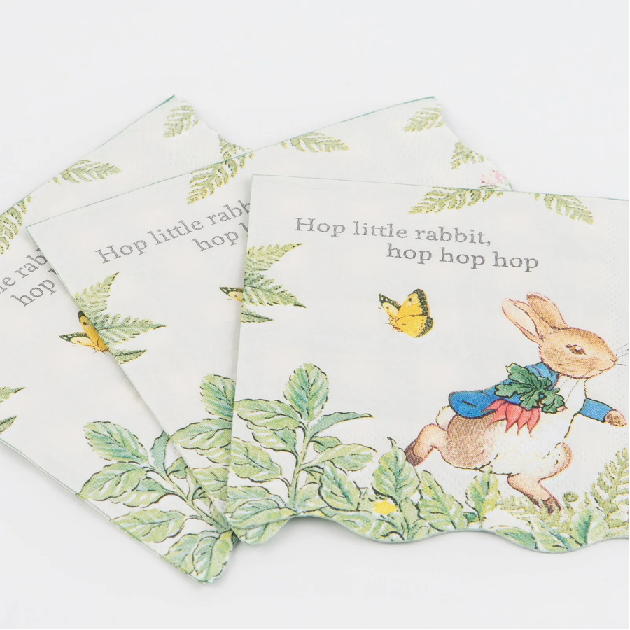Meri Meri Perter Rabbit In The Garden Small Napkins