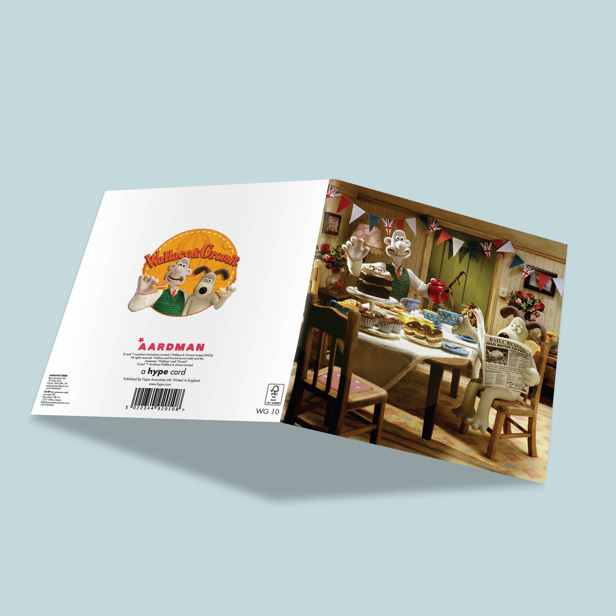 Square Birthday Card | Wallace and Gromit | Birthday Party, photo 2 of 2