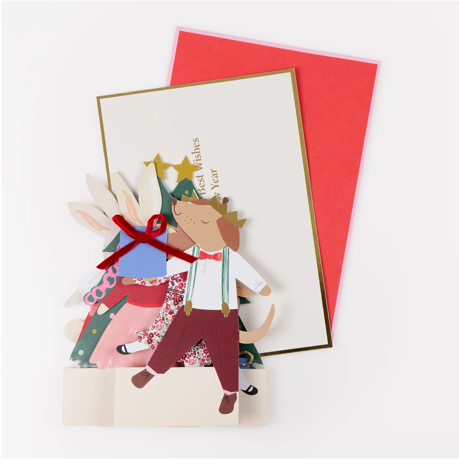 Meri Meri Christmas Animal Friends Concertina Card, photo 2 of 2