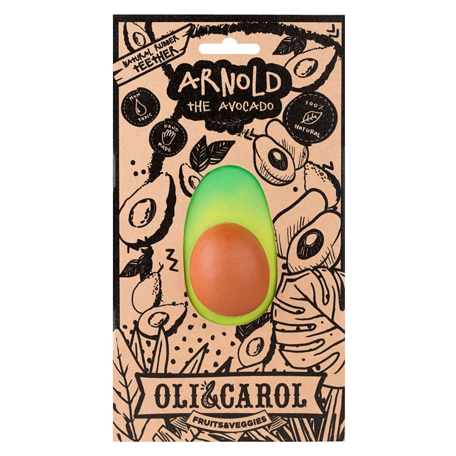 Oli&Carol Fruits & Veggies Baby Teethers - Arnold the Avocado
