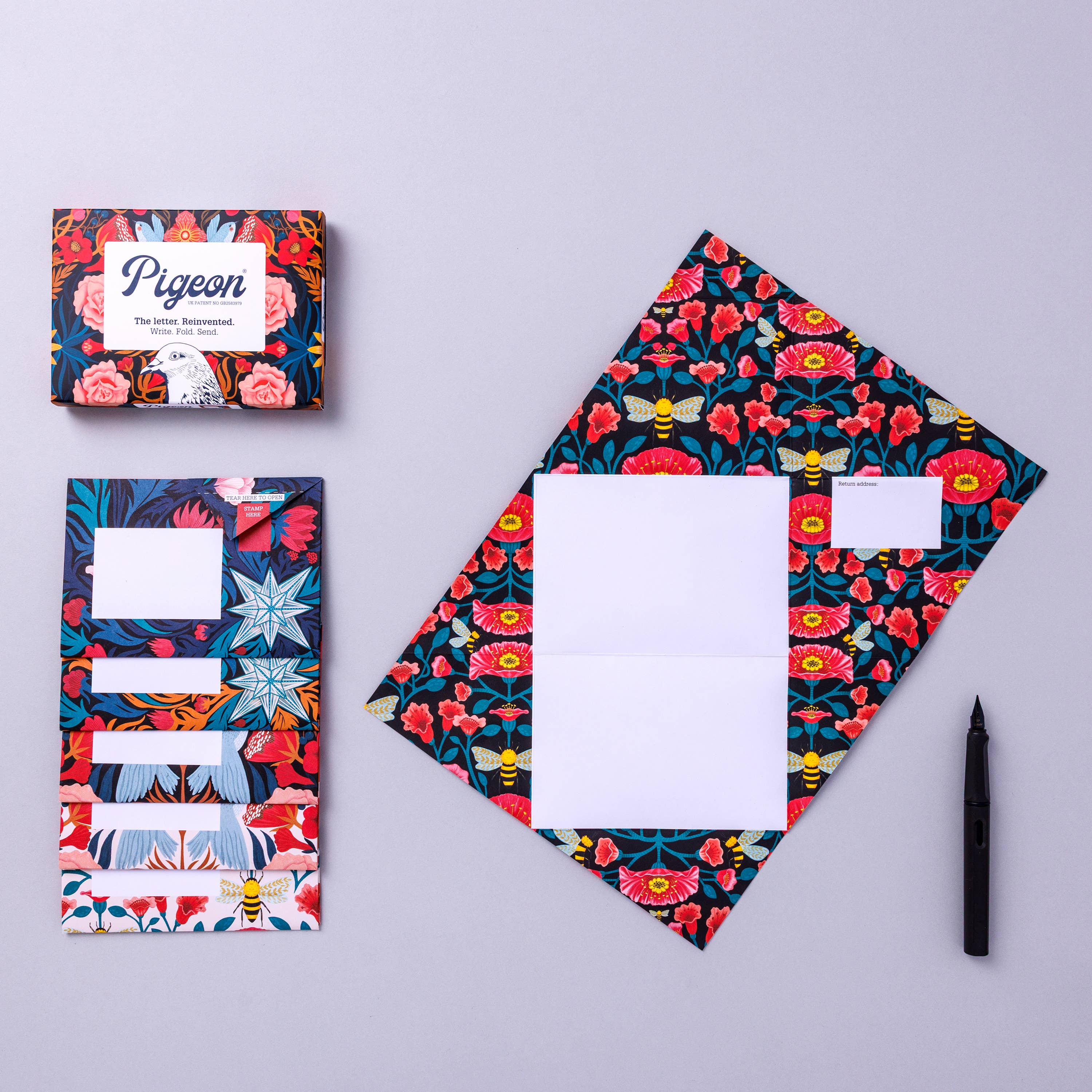 Bright & Beautiful Pigeon, Folding Letters, Pack of 6, photo 2 of 5