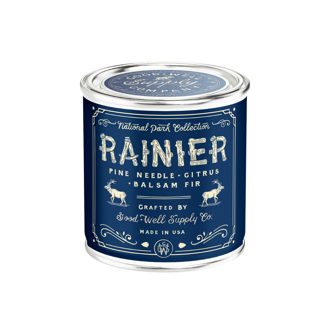 Rainier National Park Candle: 1/2 Pint, photo 1 of 4