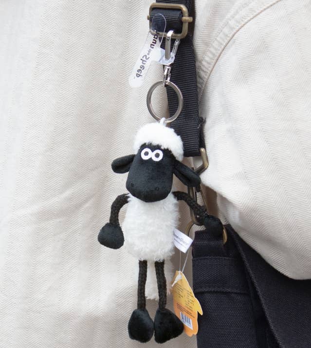 Wallace & Gromit & Shaun the Sheep Plush Keychain : Shaun the Sheep-13cm, photo 1 of 8