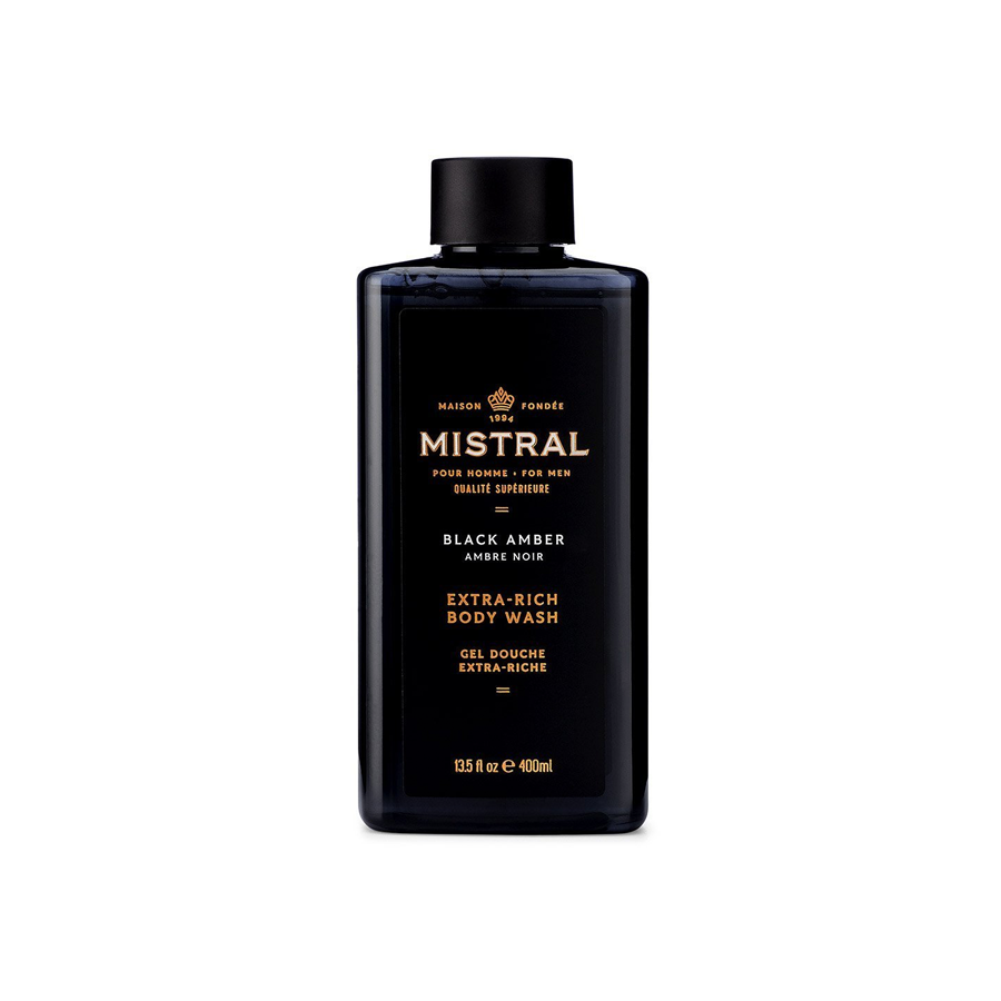 Mistral Black Amber Body Wash - 400ml