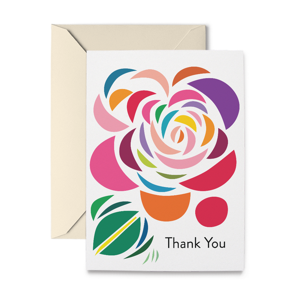 Abstract Floral No. 16 Boxed of 10 Note Cards, photo 1 of 2