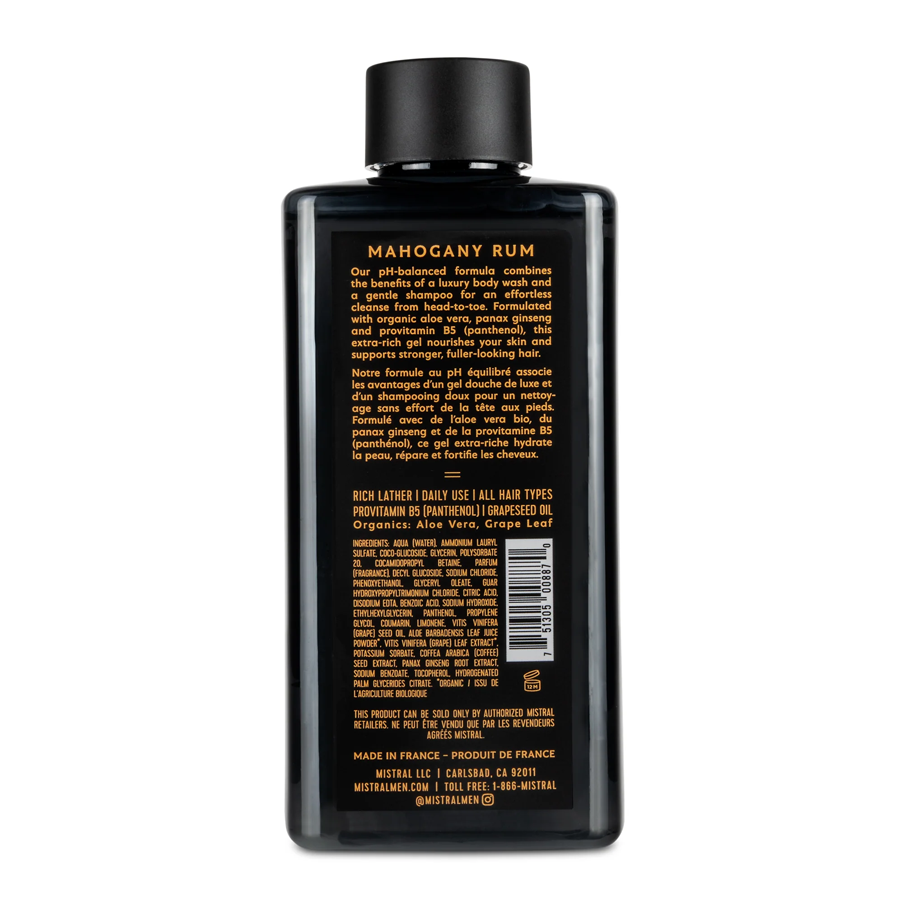 Mistral Mahogany Rum Body Wash - 400ml, photo 2 of 2
