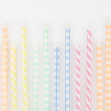 Pastel Patterned Candles, photo 2 of 3