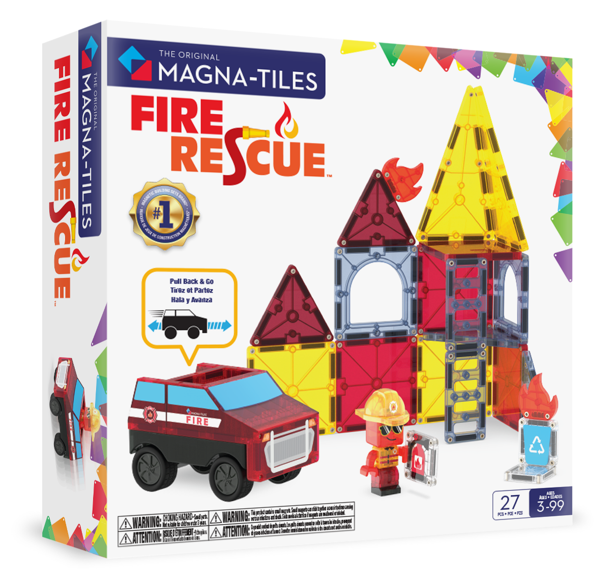 Magna-Tiles Fire Rescue 27-Piece Set, photo 1 of 8