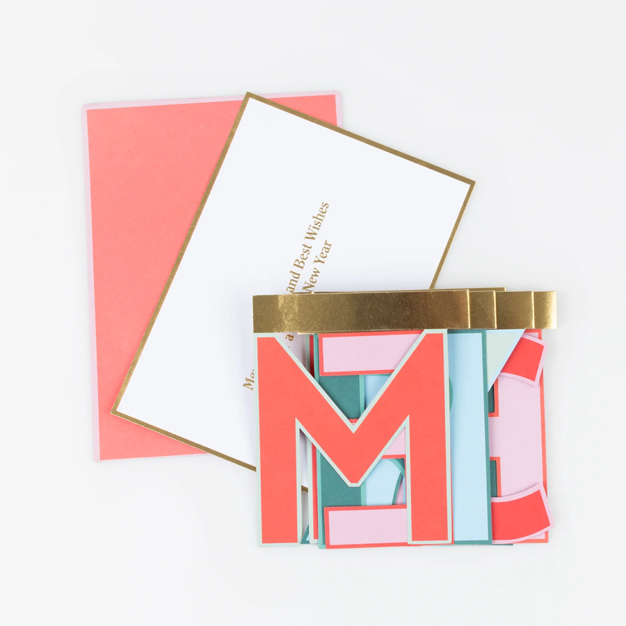 Meri Meri Merry Christmas Banner Concertina Card, photo 1 of 2