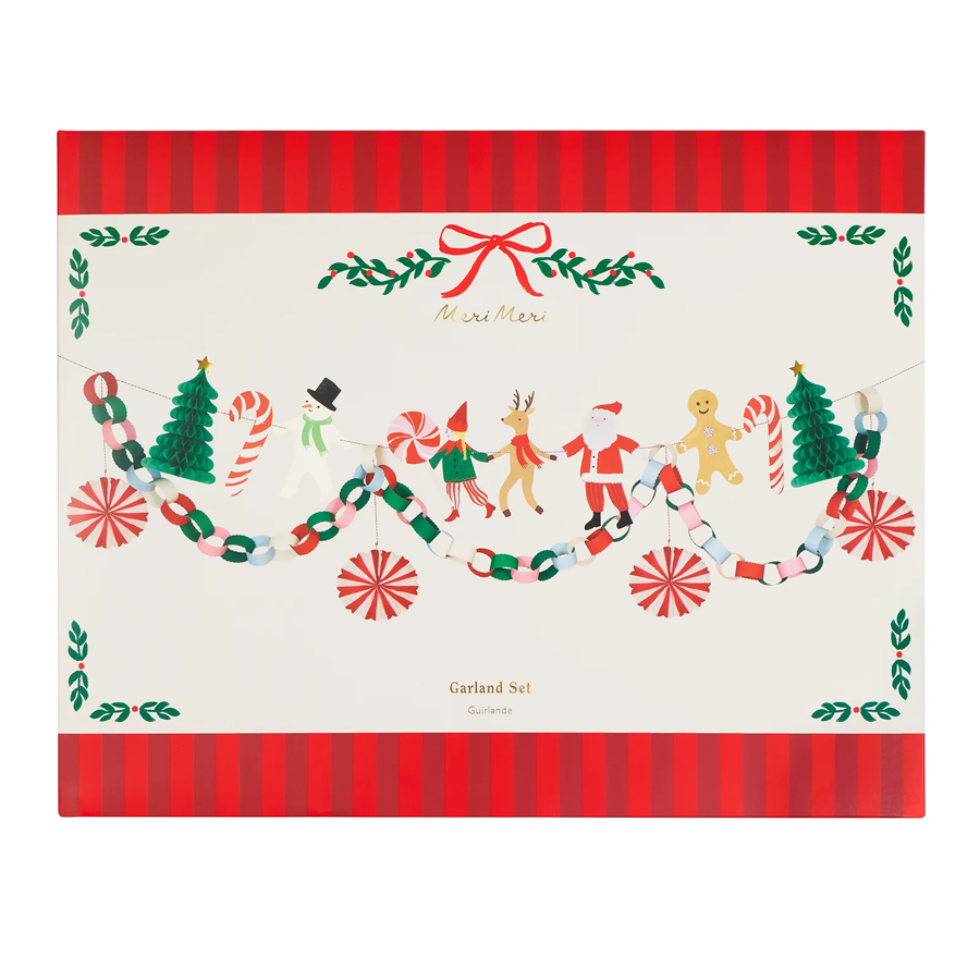Meri Meri Jolly Christmas Character Garland, photo 1 of 2