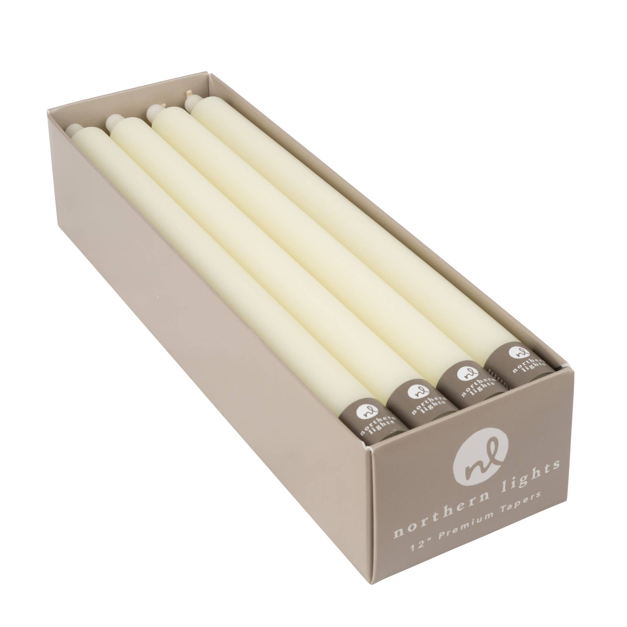12" Taper Candles - 12pc Box: Graphite, photo 4 of 8