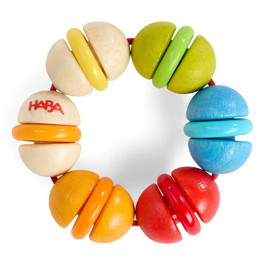 Rainbow Rattle Grasping and Teething Toy, photo 1 of 2
