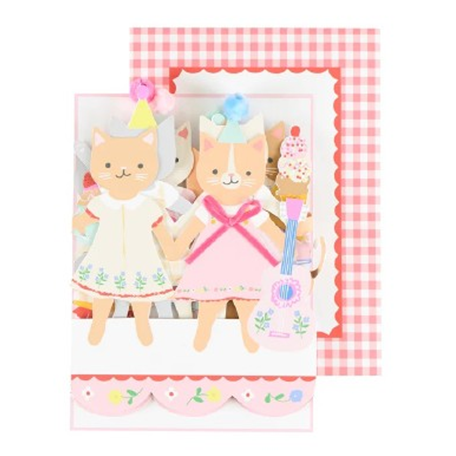 Meri Meri Kitten Club Concertina Card, photo 1 of 2
