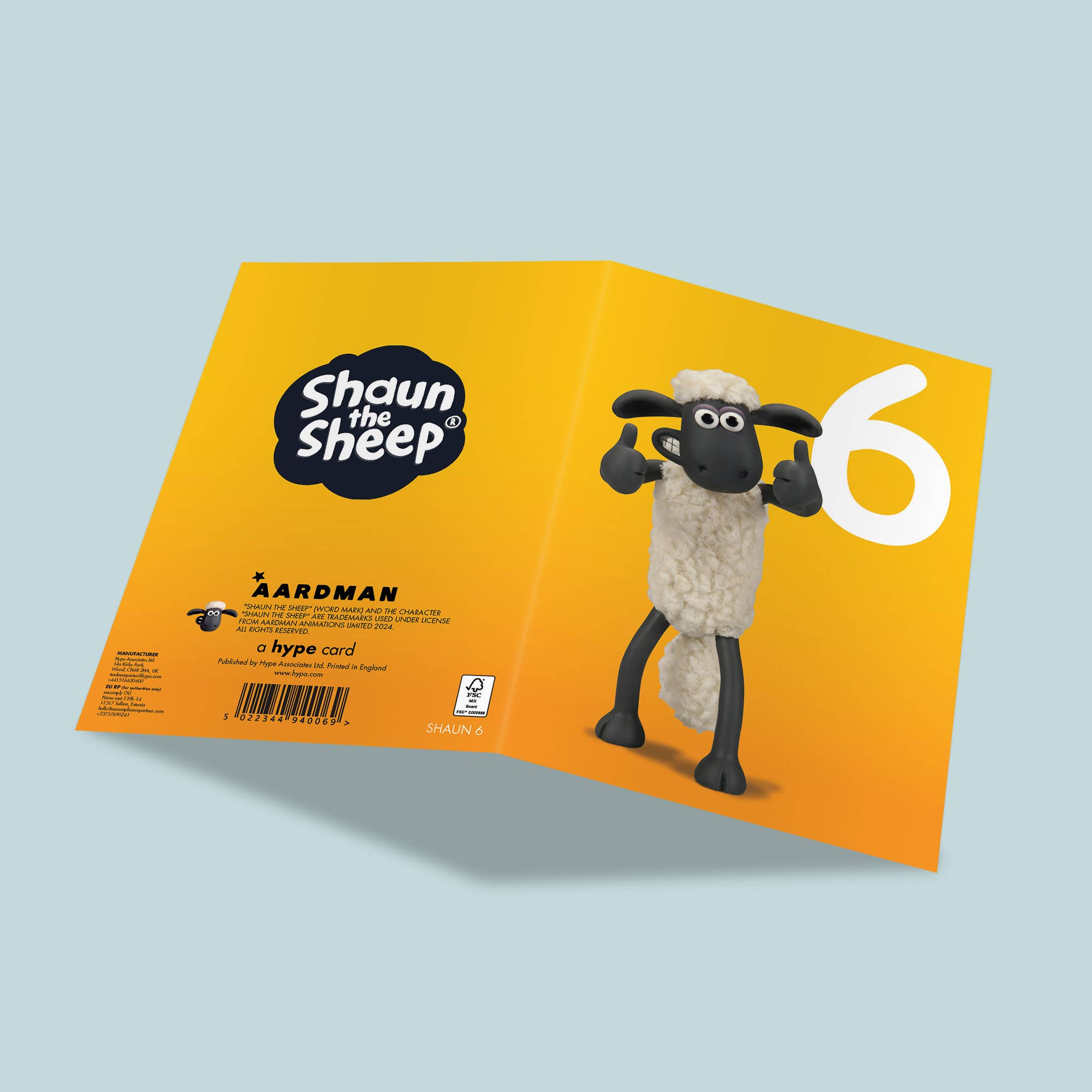 Birthday Card | Shaun the Sheep | 6 Year Old, photo 2 of 2