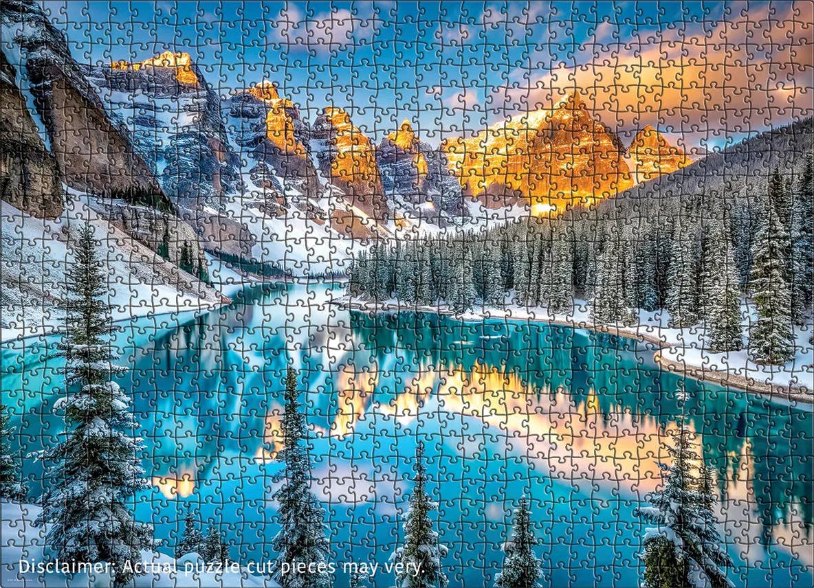 Lake Morraine in Winter 1000pc Puzzle, photo 3 of 4