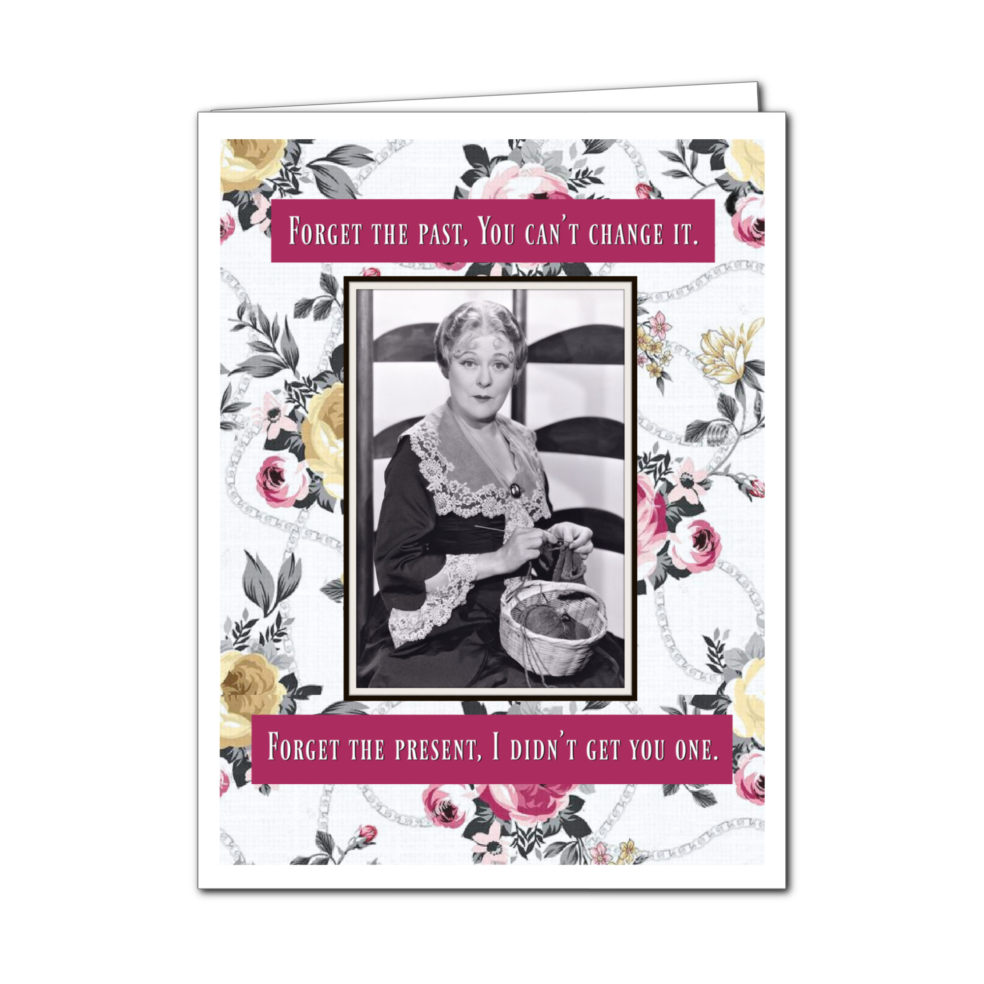 Umlaut Brooklyn Forget The Past Birthday Greeting Card, photo 3 of 3