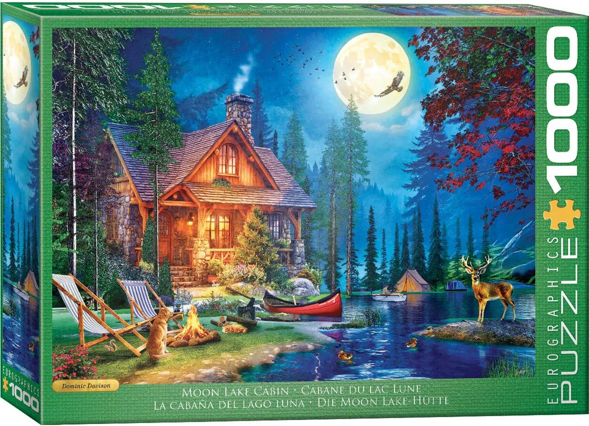 Moon Lake Cabin 1000pc Puzzle, photo 1 of 3