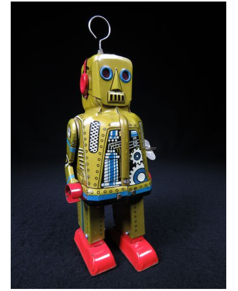 Sparky Robot Tin Mechanical Windup, Japan, Early 1960’S