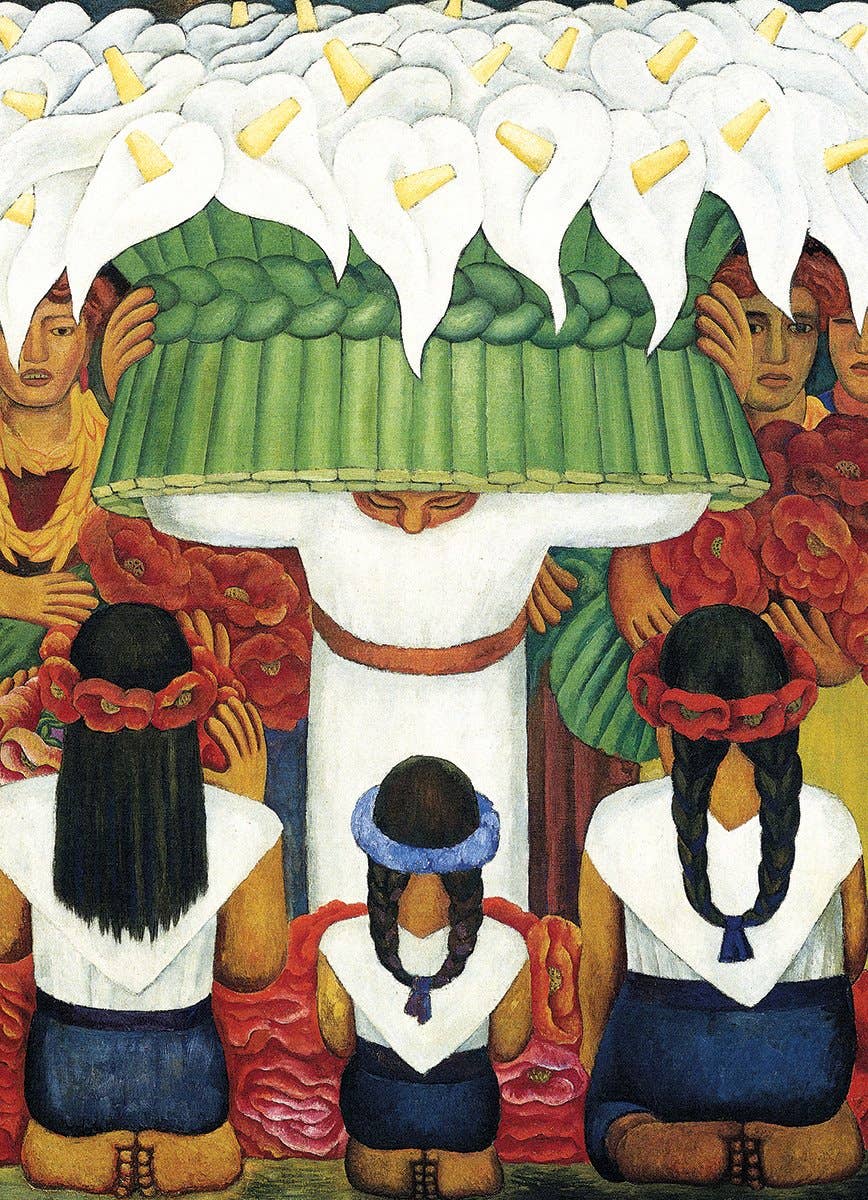 Diego Rivera - Flower Festival Feast of Saint Anita 1000pc Puzzle, photo 2 of 5
